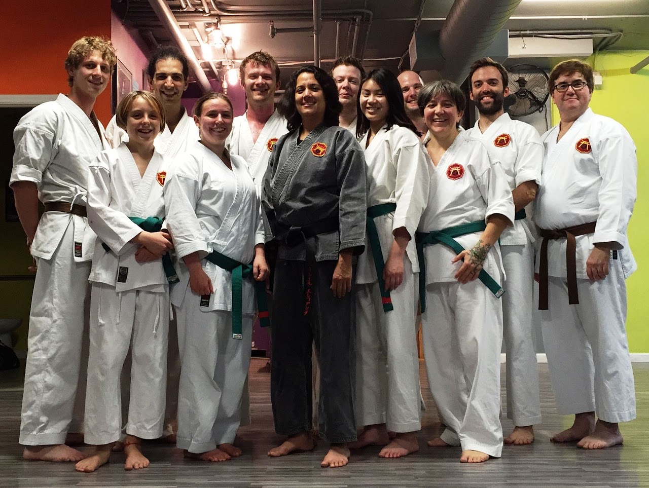 Seminar group standing in uniform